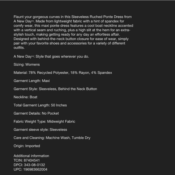 Target A New Day ruched midi dress - Picture 5 of 5